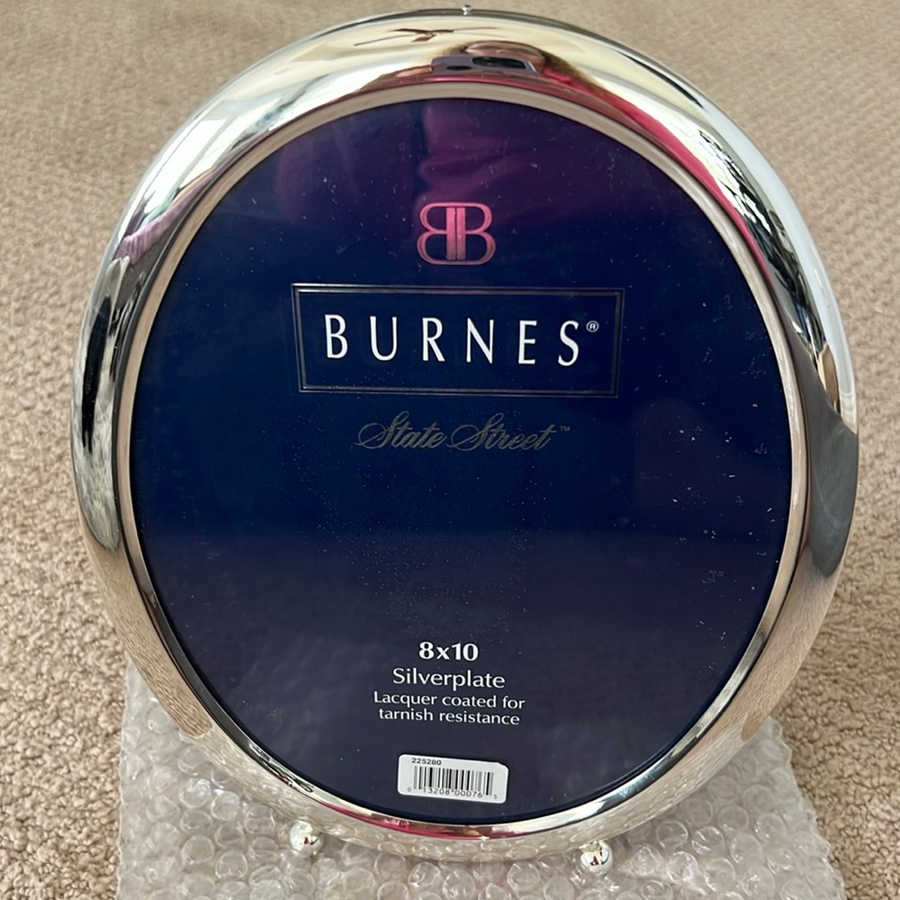 Burned Silverplate Oval 8x10 Frame